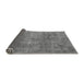 Sideview of Abstract Gray Modern Rug, abs1286gry