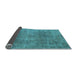 Sideview of Abstract Light Blue Modern Rug, abs1286lblu