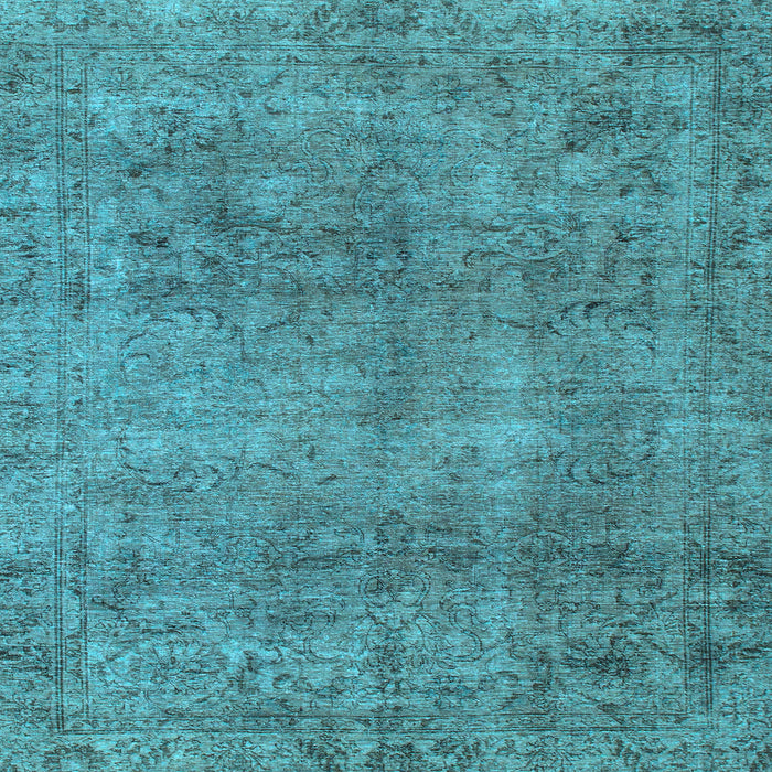 Square Machine Washable Abstract Light Blue Modern Rug, wshabs1286lblu