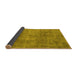 Sideview of Abstract Yellow Modern Rug, abs1286yw