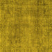 Square Abstract Yellow Modern Rug, abs1286yw