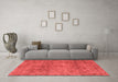 Modern Red Washable Rugs