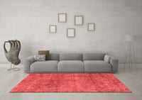 Machine Washable Abstract Red Modern Rug, wshabs1286red