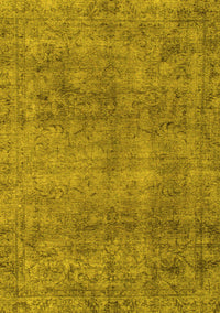 Abstract Yellow Modern Rug, abs1286yw