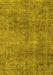 Abstract Yellow Modern Rug, abs1286yw