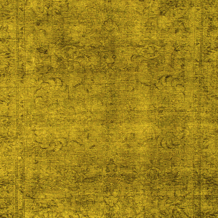 Abstract Yellow Modern Rug, abs1286yw