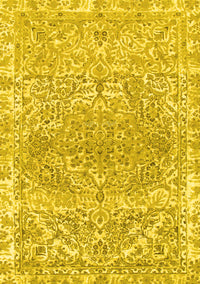 Abstract Yellow Modern Rug, abs1287yw