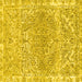 Square Abstract Yellow Modern Rug, abs1287yw