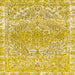 Square Abstract Orange Gold Modern Rug, abs1287