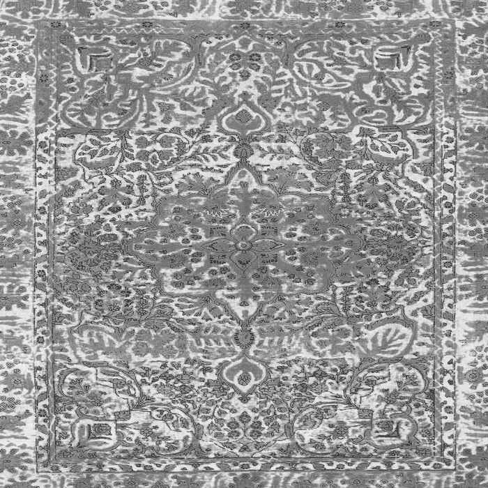 Square Machine Washable Abstract Gray Modern Rug, wshabs1287gry