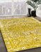 Machine Washable Abstract Orange Rug in a Family Room, wshabs1287