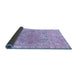 Sideview of Abstract Blue Modern Rug, abs1287blu