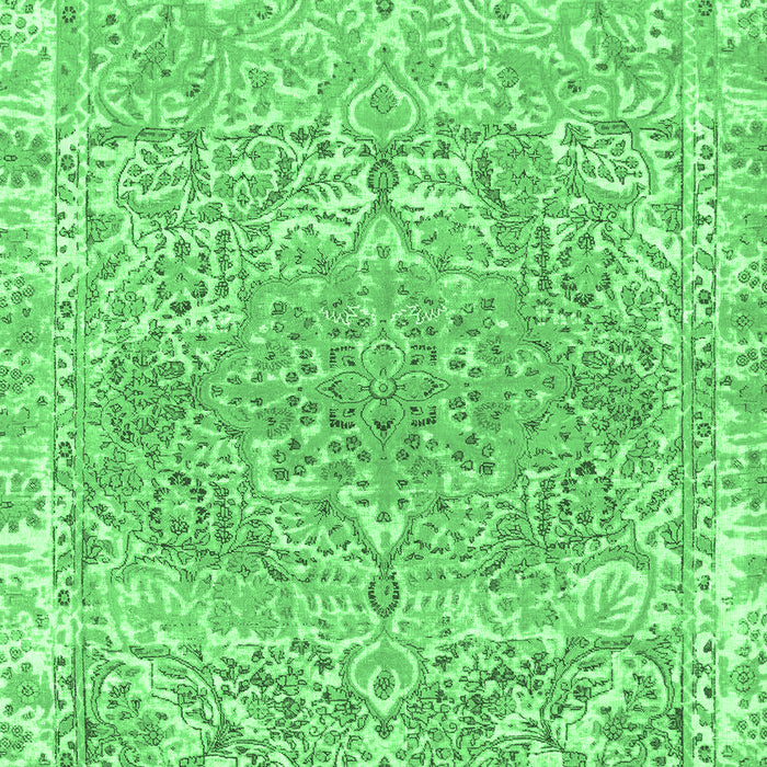 Machine Washable Abstract Emerald Green Modern Area Rugs, wshabs1287emgrn
