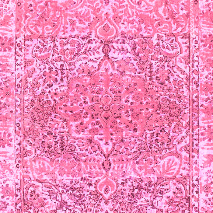 Machine Washable Abstract Pink Modern Rug, wshabs1287pnk