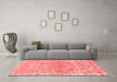 Modern Red Washable Rugs