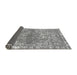 Sideview of Abstract Gray Modern Rug, abs1287gry