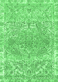 Abstract Emerald Green Modern Rug, abs1287emgrn