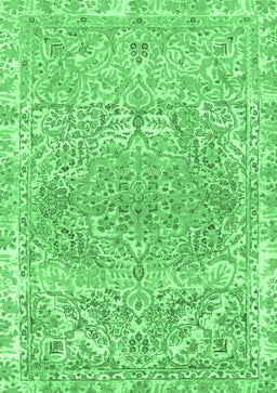 Abstract Emerald Green Modern Rug, abs1287emgrn
