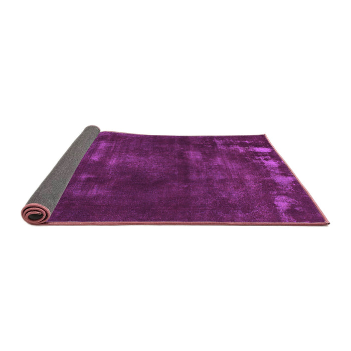 Sideview of Abstract Purple Modern Rug, abs1288pur