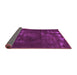 Sideview of Abstract Purple Modern Rug, abs1288pur