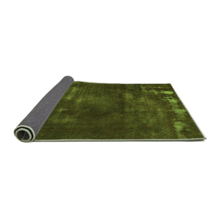 Sideview of Abstract Green Modern Rug, abs1288grn