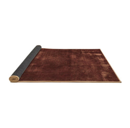Sideview of Abstract Brown Modern Rug, abs1288brn