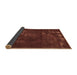 Sideview of Abstract Brown Modern Rug, abs1288brn