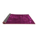 Sideview of Abstract Pink Modern Rug, abs1288pnk