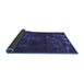 Sideview of Abstract Blue Modern Rug, abs1288blu