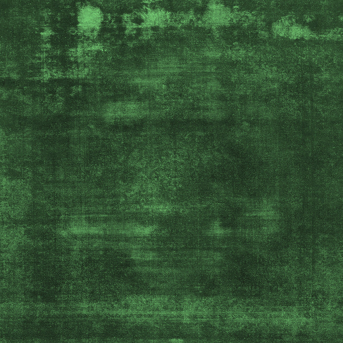 Square Machine Washable Abstract Emerald Green Modern Area Rugs, wshabs1288emgrn