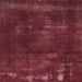 Square Abstract Bright Maroon Red Modern Rug, abs1288