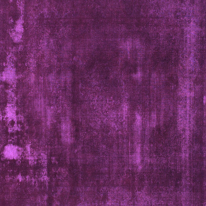 Square Machine Washable Abstract Purple Modern Area Rugs, wshabs1288pur