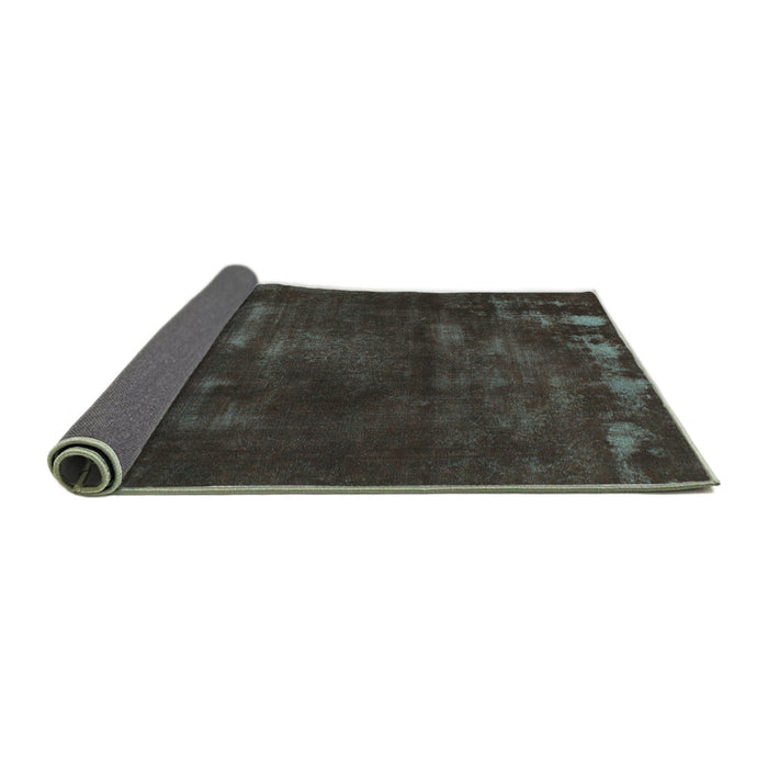 Sideview of Abstract Turquoise Modern Rug, abs1288turq