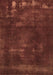 Machine Washable Abstract Brown Modern Rug, wshabs1288brn