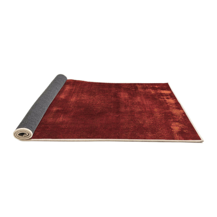 Sideview of Abstract Orange Modern Rug, abs1288org