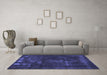 Machine Washable Abstract Blue Modern Rug in a Living Room, wshabs1288blu