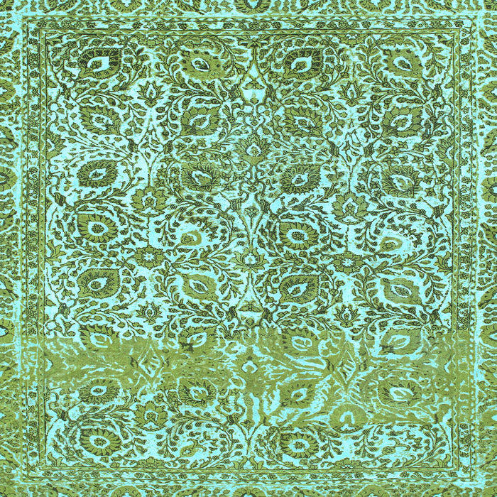 Square Abstract Light Blue Modern Rug, abs1289lblu