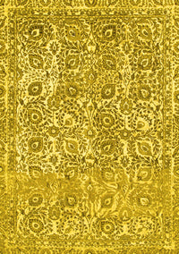 Abstract Yellow Modern Rug, abs1289yw