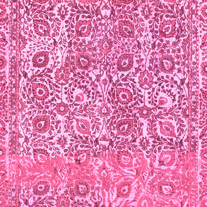 Machine Washable Abstract Pink Modern Rug, wshabs1289pnk