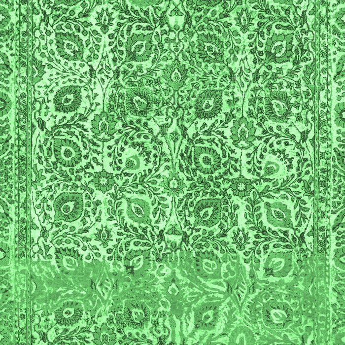 Machine Washable Abstract Emerald Green Modern Area Rugs, wshabs1289emgrn