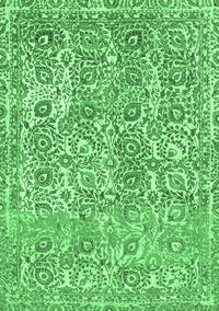 Abstract Emerald Green Modern Rug, abs1289emgrn