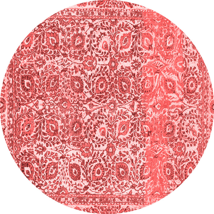 Machine Washable Abstract Red Modern Rug, wshabs1289red