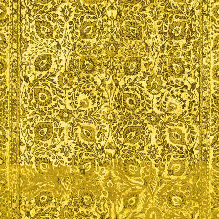 Machine Washable Abstract Yellow Modern Rug, wshabs1289yw