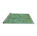 Sideview of Machine Washable Abstract Light Blue Modern Rug, wshabs1289lblu