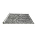 Sideview of Machine Washable Abstract Gray Modern Rug, wshabs1289gry