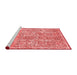 Modern Red Washable Rugs