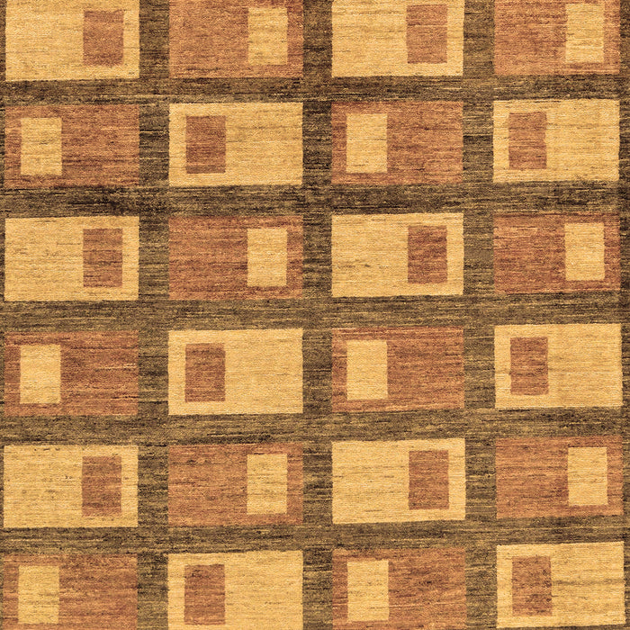 Machine Washable Abstract Brown Modern Rug, wshabs128brn
