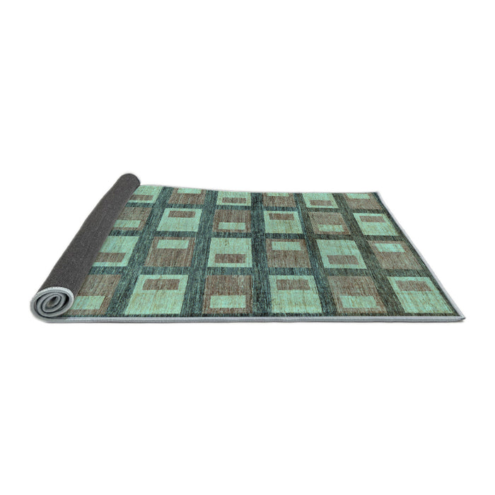 Sideview of Abstract Light Blue Modern Rug, abs128lblu