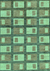 Abstract Turquoise Modern Rug, abs128turq