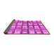 Sideview of Abstract Purple Modern Rug, abs128pur